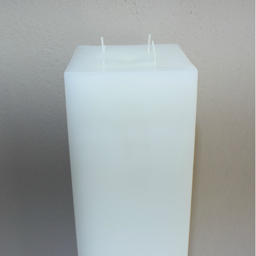 Τετράγωνη Λαμπάδα Γάμου - Λεία 14 x 14 x 1.40